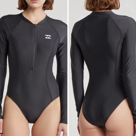 Billabong Beach Babe Long Sleeve Swimsuit Surf Large